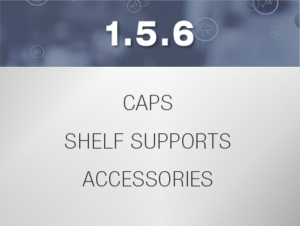 Caps shelf supports