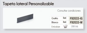 Tapeta lateral de calidad y personalizable de Plastimodul