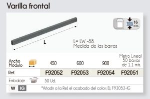 Caj N Altura Varilla Frontal - Style - CajÓn 151 Mm - Varilla Frontal