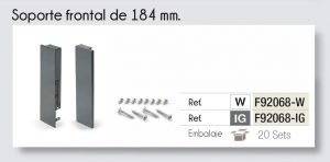 Style Cristal Sop Frontal Cristal - Style Box Cristal - CajÓn Interior 151 Mm - Frontal Varilla