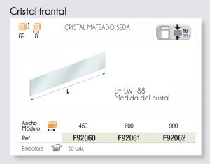 Style Cristal Cristal Frontal - Style Box Cristal - CajÓn Interior 151 Mm - Frontal Cristal