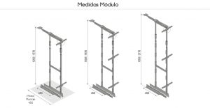 Columna Deluxe Medidas - Columna ExtraÍble Deluxe