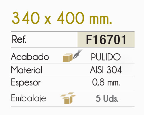 F16701. - Fregaderos - Accesorios