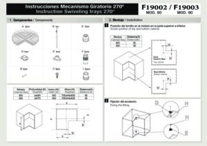 Instruc Giratorio F F - Bandejas Giratorias 270º