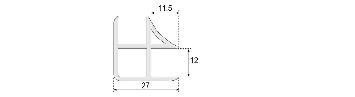 Rinconera Pvc Aluminio Rigida Tec