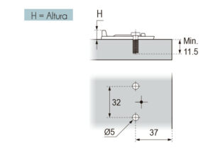 Base Vg D Taco Altura