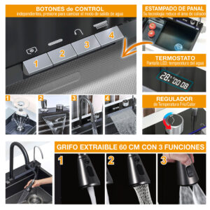 Fregadero Top Zeus Detalles