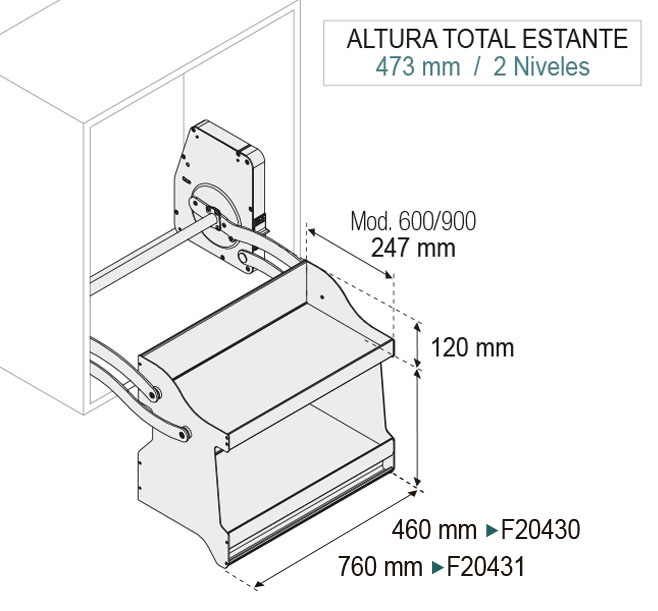 Estante Abatible Tec Estante Abatible Tec