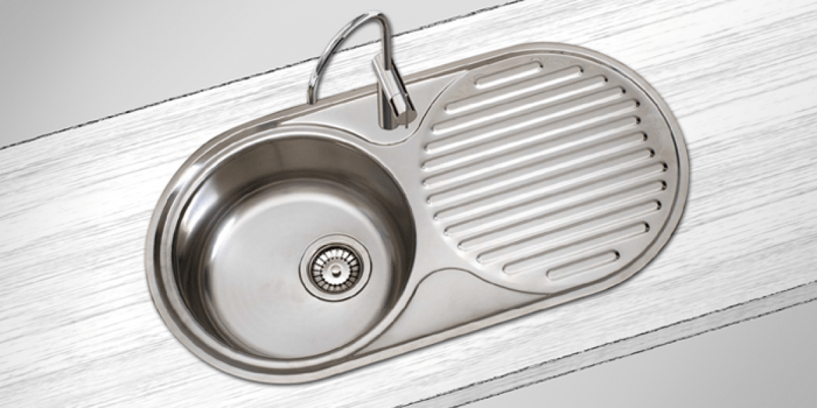 Stainless Steel Kitchen Sink – 1 Bowl + Drainer – F16603