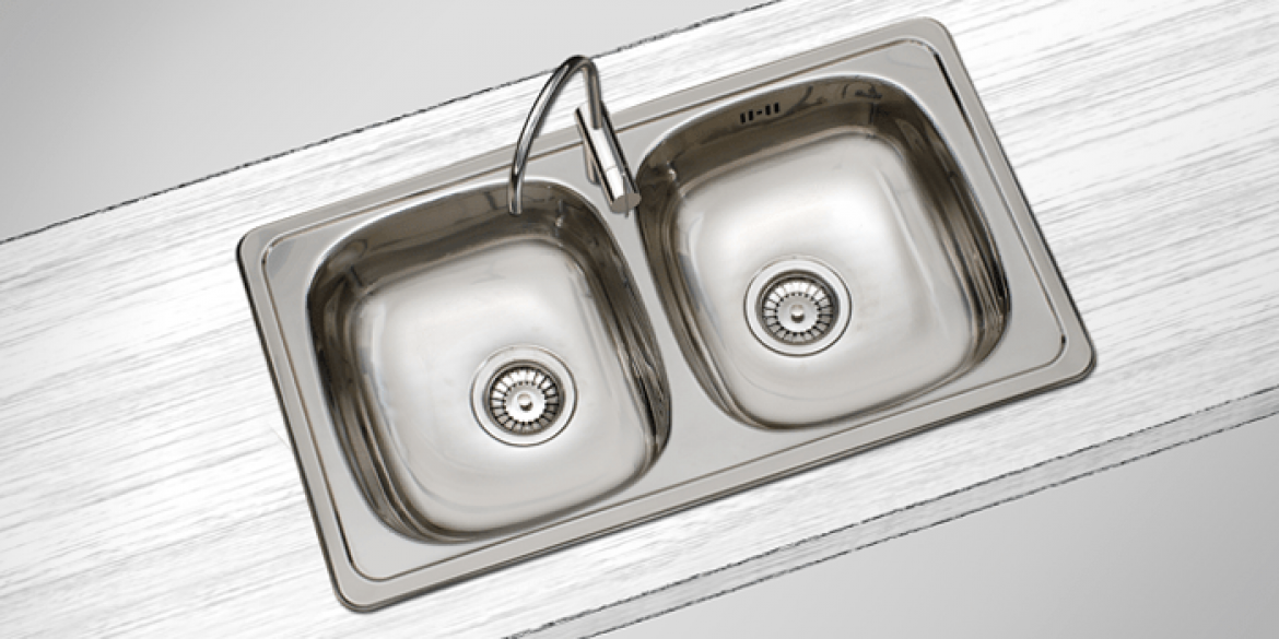 Stainless Steel Kitchen Sink – 2 Bowls – F16605