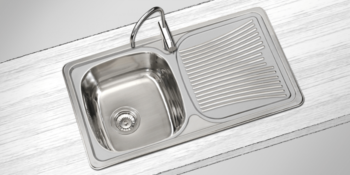 Stainless Steel Kitchen Sink – 1 Bowl + Drainer – F16606