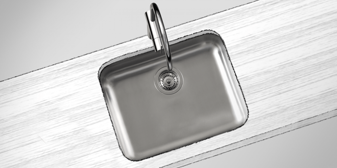 Stainless Steel Kitchen Sink – 1 Bowl / 450 x 400 – F16612