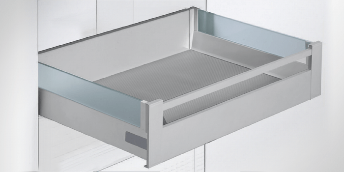 Drawer H = 152 mm. – Glass side + Front rod