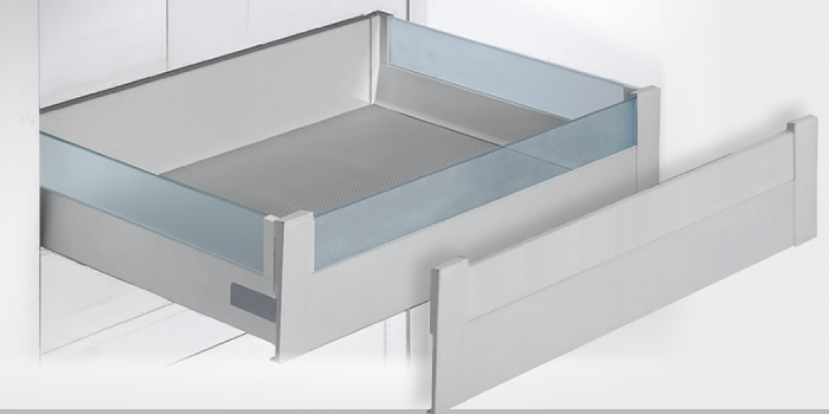 Drawer 152 mm. – Glass side + Front Glass or Alu
